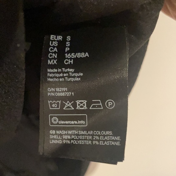 H&M NWOT Ruched Puff-sleeved Mini Wrap Dress - Picture 6 of 6